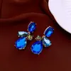 Brincos de Franja Gota d'Água Vazados com Diamantes Incrustados em Agulha de Prata Estilo Francês, Brincos de Tarraxa de Personalidade de Luxo Leve de Alta Qualidade, Brincos Modernos Versáteis para Mulheres