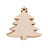 Artesanato DIY Pingentes de Árvore de Natal de Madeira Decoração de Jardim de Infância Acessórios para Presente Pingentes de Natal Gravados Fichas de Madeira Feitas à Mão