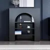 Gabinete Decorativo de Chimenea de Entrada Colorido Dopamina Estilo Crema Gabinete de Almacenamiento de Fondo para Transmisión en Vivo Exhibición Simple Vitrina