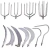 Hoz Acuática Personalizada, Cortacésped Dentado, Punta de Arpón con Púas de Acero Inoxidable, Equipo de Pesca con Anzuelo de 8 mm