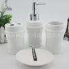 Cerámica sanitaria para baño juego de cuatro piezas taza para lavarse la cara jabonera artículos de baño juego de cinco piezas vaso para enjuague bucal caja de jabón