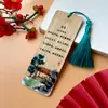 Marcador de Libros de Bambú Poesía Estilo Chino Serie de Poesía de Li Shangyin Marca de Madera de Bambú Creativa Marca de Página de Lectura Regalo