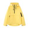 Chaqueta Impermeable con Capucha Estilo Casual Deportivo Europeo y Americano Corta Suelta de Manga Larga Versátil Chaqueta de Trabajo para Mujer