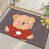 Alfombra de Baño de Barro Diatomeas Alfombra Doméstica para Inodoro Felpudo para Puerta de Baño Espesada Fuerte Absorción de Agua Antideslizante Alfombrilla de Piso para Baño
