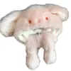 Gorro de peluche de conejo de invierno con orejas móviles, lindo y grueso para abrigar, protección contra el frío y protección para los oídos, haciendo que la cara parezca más pequeña, un gorro Lei Feng