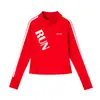 Top Deportivo Ye Rou para Mujer Primavera y Otoño Media Cremallera Ajustado Adelgazante Ropa Deportiva Fitness Entrenamiento para Correr Manga Larga Ropa de Baile