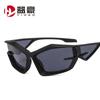 Gafas de sol mecánicas futuristas irregulares, gafas de sol futuristas de moda urbana europea y americana de Amazon INS
