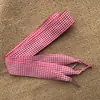 Cordones a cuadros de 2.5 cm estilo británico cordones de tela escocesa zapatos de lona zapatos de cuero cordones para mujer