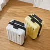 Maleta pequeña de 16 pulgadas con ruedas para viajes cortos, 20*30*40 cm, Maleta de mano con contraseña de 14 pulgadas de Spring Airlines