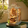 Novedad Casa de Madera en Miniatura Adorno DIY Serie Habitación del Sol Curativo Decoración de Escritorio En Stock