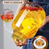 Copa de Vino Botella 1.5kg Tarro Sellado de Vino de Gama Alta Contenedor de Almacenamiento de Vino 8 Licor Tarro de Vino Medicinal Botella Vacía Botella de Almacenamiento de Vino 10