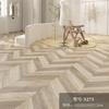 Piso de Madeira Compósita Reforçado, Padrão Espinha de Peixe, Parquet Workwear Retrô, Loja de Roupas de Luxo Leve, Fabricante à Prova d'Água e Resistente ao Desgaste