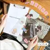 Prancheta Acrílica A4 Cachorro Dachshund em Formato de Coração para Armazenamento de Documentos de Escritório, Prancheta de Escrita A6 para Estudantes, Papelaria, Prancheta para Provas