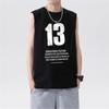 Camiseta sin mangas para hombre, verano, holgada, deportiva, chaleco de baloncesto, chaleco casual, ropa exterior, chaleco de seda helada para hombre