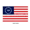 Bandera del Día de la Independencia de Estados Unidos Poliéster 90*150cm Bandera del Día Nacional Pancarta Decorativa Souvenir del 250 Aniversario Americano