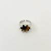 Anel de Pedra Natural Design Feminino Nicho Simples Galvanizado Ouro 18K Ins Anel Estilo Igual 2025 Novo