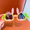 Gafas de sol para niños, lindas y coloridas, con personalidad a la moda para bebés, juguetes de dibujos animados de moda, gafas de sol