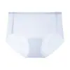 Pantaletas de Hielo de Seda para Mujer de Cintura Media sin Costuras con Cinturilla Antideslizante, Frescas y Ligeras, Transpirables con Diseño de Durazno para Realzar el Trasero para Mujer 2132
