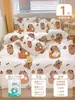 Lençóis Descartáveis com Toque de Algodão para Venda por Atacado, Capas de Colcha, Fronhas, Conjunto de Quatro Peças, Viagem, Viagem de Negócios, Roupa de Cama de Hotel, Verão