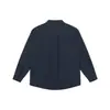 Yidao Vintage Otoño 2026 Nueva Colección: Camisa de estilo chino, retro y estética de 'viejo dinero', con un pequeño cuello mao, informal, de corte holgado y manga larga