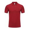 Polo Piqué de Algodón Puro de Color Puro 220g Holgado con Solapa Manga Corta Ropa de Trabajo Corporativa para Eventos Estampado Bordado Logotipo