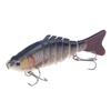 Cebo Artificial de Plástico para Pesca al por Mayor, Señuelo con Sonajero, Señuelo Falso de Múltiples Secciones, Pez 10cm 16.3g, Señuelo Duro Realista, para Pesca de Arrastre