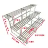 Estante de acero inoxidable para flores de balcón, de hierro, escalonado, de pie, multicapa, carnoso, para sala de estar, almacenamiento, estante decorativo para macetas de exterior