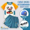 2026 Novo Traje de Banho Infantil do Relâmpago McQueen Conjunto de Roupa de Banho Duas Peças para Meninos Pequenos Secagem Rápida