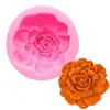 Molde de Silicona de Flor de Clavel Molde de Yeso para Aromaterapia Molde para Decoración de Pasteles de Chocolate Fondant