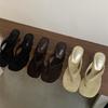 Nuevas Sandalias de Cuña Color Caqui 2026 para Mujer, Para Uso al Aire Libre en Verano, Retro de Nicho Elegantes Versátiles Tacones Altos
