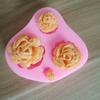 Vários tipo de flor pequena decoração de bolo de flor molde de açúcar chocolate líquido silicone molde mancha