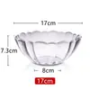 Tazón de ensalada de acrílico, Tazón para cocinar verduras, Tazón de té para restaurante, Tazón redondo de plástico resistente a caídas, Taza transparente para lavarse las manos