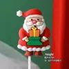 Decoração de Bolo de Natal para Celebridade da Internet 2025 Sino Papai Noel Boneco de Neve Decoração de Sobremesa de Confeitaria Plug-in