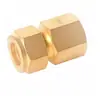 Marca Roke Latón Doble Virola Rosca Interna NPT Conector Recto Conector Recto Tipo Virola