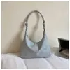 Bolso de Lona Trendy Estilo Mori 2025 para Mujer, Gran Capacidad, Versátil para el Verano, Bolso Cruzado de Hombro para Mujer de Nicho tipo Bollo
