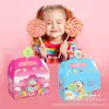 Dd124 Amazon Paletas Dulces Golosinas Bocadillos Recuerdos de Fiesta Regalos de Pastelería Caja de Papel Cartón Blanco 3D Portátil