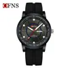 Los Relojes para Hombre Transfronterizos Ofns Son de Venta Caliente, Calendario Dual, Relojes Fluorescentes Simples para Hombre, Relojes de Cuarzo Impermeables para Hombre al por Mayor