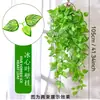 Decoración de Hoja Verde Corazón de Hielo Colgante de Pared de Planta para Sala de Estar, Vegetación Decorativa de Plástico, Enredadera de Uva Falsa, Colgante de Pared de Vegetación Artificial