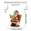 Papai Noel Transfronteiriço Pegador de Sol Pintado Decoração de Natal em Acrílico Pingente Decoração de Halloween Pendurado