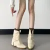 Botas de salto alto pretas para mulheres, coleção de outono/inverno 2026 de alta qualidade, botas longas Maillard, botas versáteis de bico fino, botas para a perna da calça