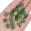 Hebilla de Seguridad de Imitación de Jade de Vidrio, Cuentas Sueltas para Pendientes, Pulseras, Collares, Accesorios con Cuentas Hechos a Mano para DIY, Venta al por Mayor