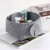 Caja plegable de fieltro transfronteriza estilo minimalista cesta de almacenamiento para el hogar multifuncional cesta de almacenamiento mini para oficina