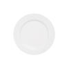 Prato redondo de cerâmica branca pura, prato plano para comida ocidental, prato de bife, prato de bolo de sobremesa, prato de bolinho de massa de restaurante, prato de sobremesa personalizável
