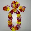 Fornecimento Direto da Fábrica Guirlanda de Flores Grandes Havaiana Conjunto de 4 Peças Festa Festival Fantasia Colar de Pétalas Decoração de Palco