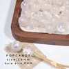 [Fragmentos de Galaxia] Colgante Chica Blanca con Purpurina Fina Cadena para Teléfono Móvil Material Hecho a Mano Colgantes Pendientes Cuentas Cuentas de Resina