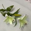 Nova simulação 3D pequeno single 2 Cabeça 3 Cabeça 3 Cabeça tecido lírio casamento decorações casa flores falsas florais