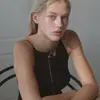 Collar Minimalista Cepillado Mate para Mujer, Cadena Larga Ajustable para Suéter, Cadena para Clavícula Versátil de Nicho, Accesorio de Alta Gama