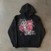 Sudadera con capucha estampada de moda retro gótica Y2K, moda Ins Harajuku, exportación transfronteriza Otoño e Invierno 2025