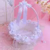 Cesta de mimbre lolita para picnic cesta con lazo y encaje cesta CLA cesta de picnic ins