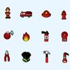 Charms para Zapatos con Temática de Fuego al por Mayor para Fabricantes, Material de Goma Suave Resistente al Desgaste, Accesorios para Zapatos tipo Clog, Decoraciones de Hebilla de Zapato Desmontables